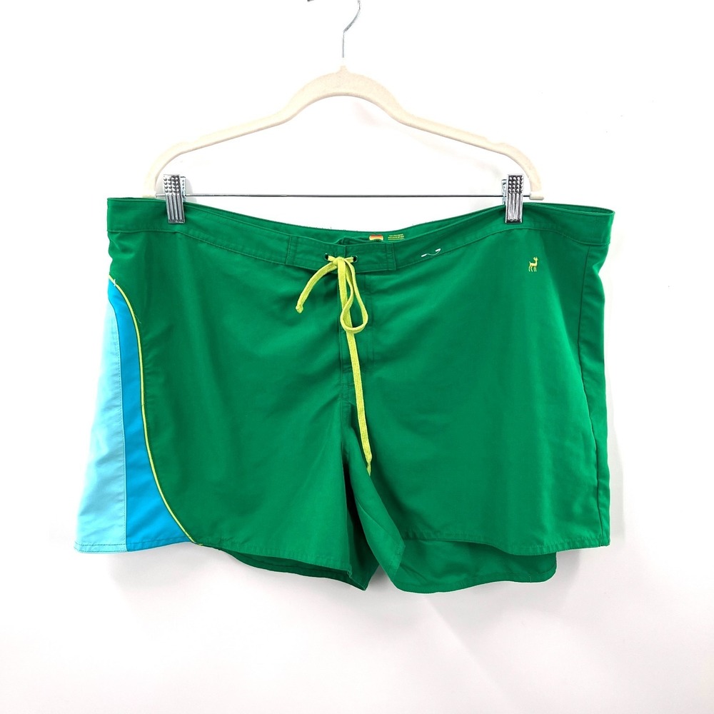 Y2K pride ultra low rise waist swim trunks activewear shorts sporty old navy XXL